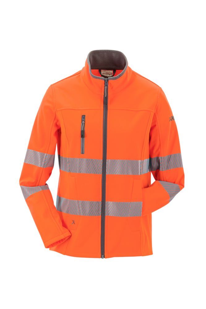 Produktbild PLANAM Norit Warnschutz Damen Pure Softshelljacke orange Größe 52