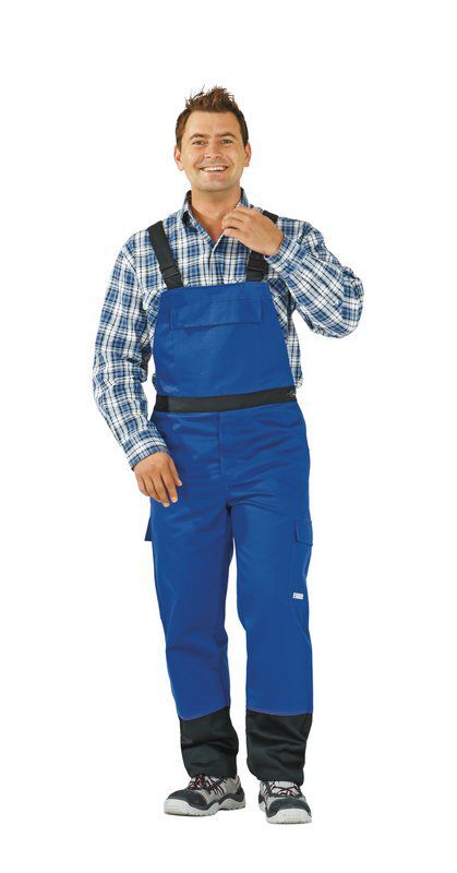 Produktbild Planam Weld Shield Latzhose kornblau schwarz Größe 46 bild 2