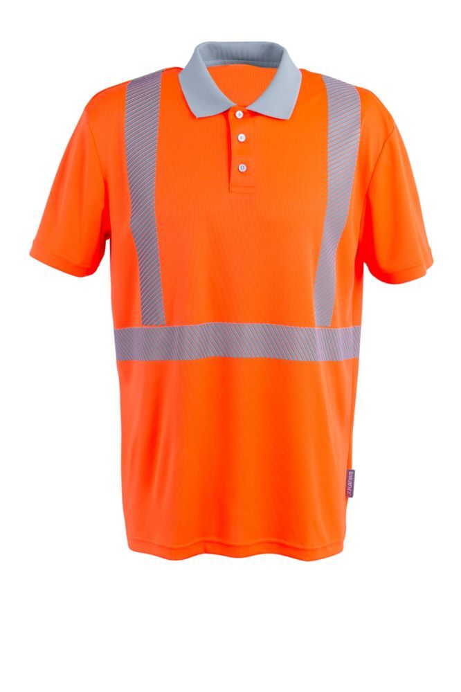 Produktbild PLANAM Norit Warnschutz Poloshirt kurzarm orange zink Größe XXXL