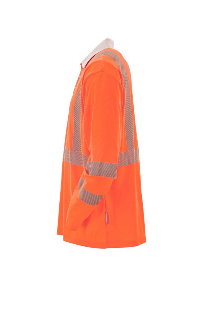 Produktbild Norit Warnschutz Poloshirt langarm orange/zink XXXL bild 2