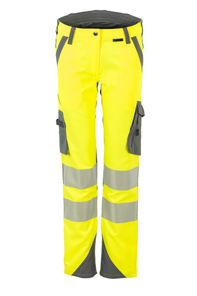 Produktbild PLANAM Norit Warnschutz Damen Arbeitshose gelb zink Größe 48