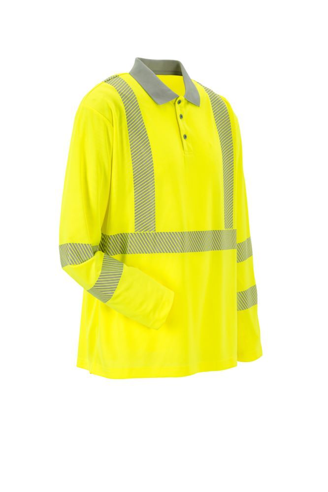 Produktbild Norit Warnschutz Poloshirt langarm gelb/zink XXL bild 5