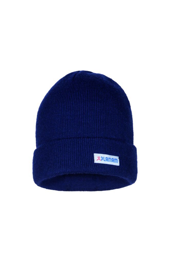 Planam Zubehör Strickmütze mit Umschlag marine Universalgröße Produktbild Planam Zubehör Strickmütze mit Umschlag marine Universalgröße