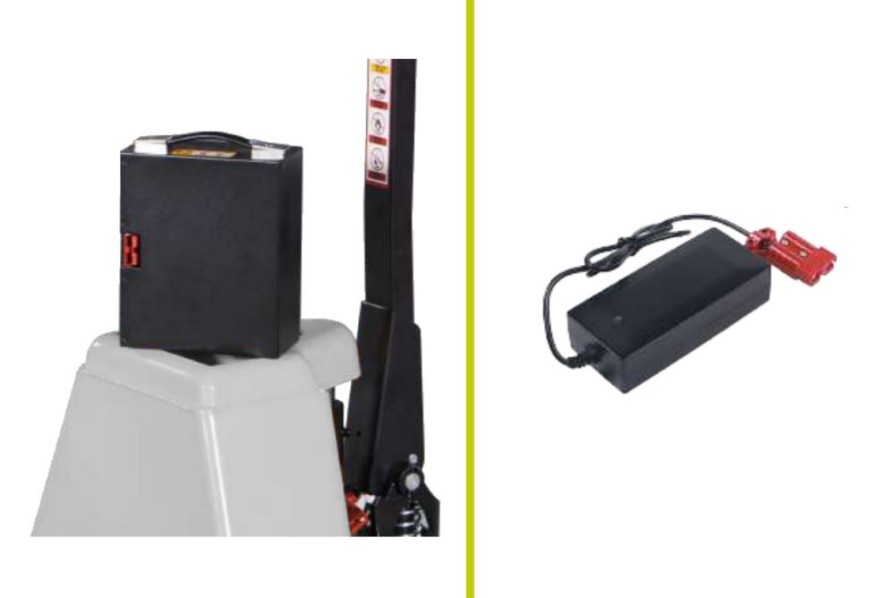 Produktbild Elektrischer Niederhubwagen 2.000 Kg - EY 20 L - 1150x550 Tandem bild 2