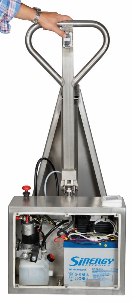 Produktbild Elektrischer Scherenhubwagen beschichtet 1.000 Kg - HX10E 1150x550 - INOX bild 3