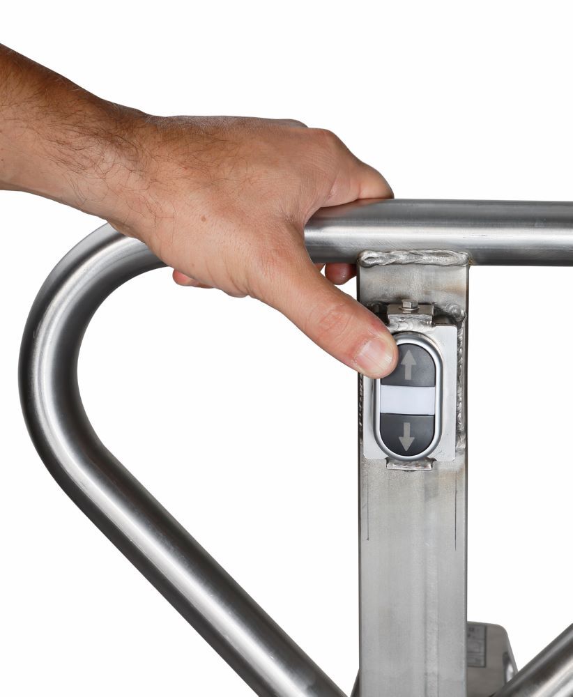 Produktbild Elektrischer Scherenhubwagen beschichtet 1.000 Kg - HX10E 1150x550 - INOX bild 4