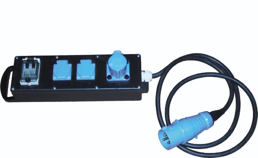 PRAMAC Steckdosenleiste SL32 Verteiler auf 16 A Dosen für Steckdose 230 V 32 A Produktbild PRAMAC Steckdosenleiste SL32 Verteiler auf 16 A Dosen für Steckdose 230 V 32 A