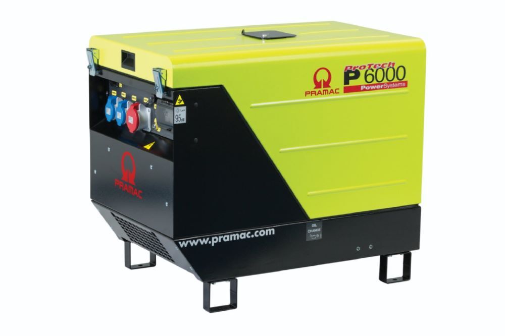 PRAMAC Stromerzeuger P 6000 TYA ISO AVR 230V oder 400V Diesel Elektrostart PRAMAC Stromerzeuger P 6000 TYA ISO AVR 230V oder 400V Diesel Elektrostart