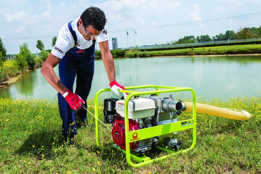 PRAMAC Wasserpumpe MP 66 3 Benzin Handstart Produktbild PRAMAC Wasserpumpe MP 66 3 Benzin Handstart bild 2