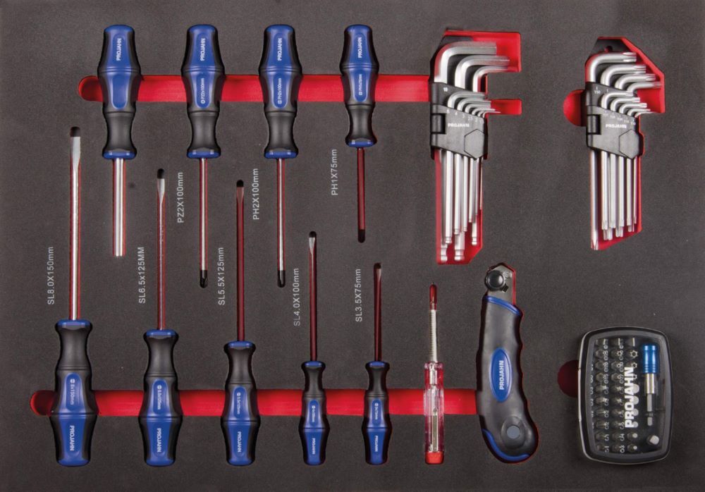 Produktbild Bestückter Werkstattwagen UNIVERSE mit 7 Schufächern und 229-tlg. proficraft Bes bild 2