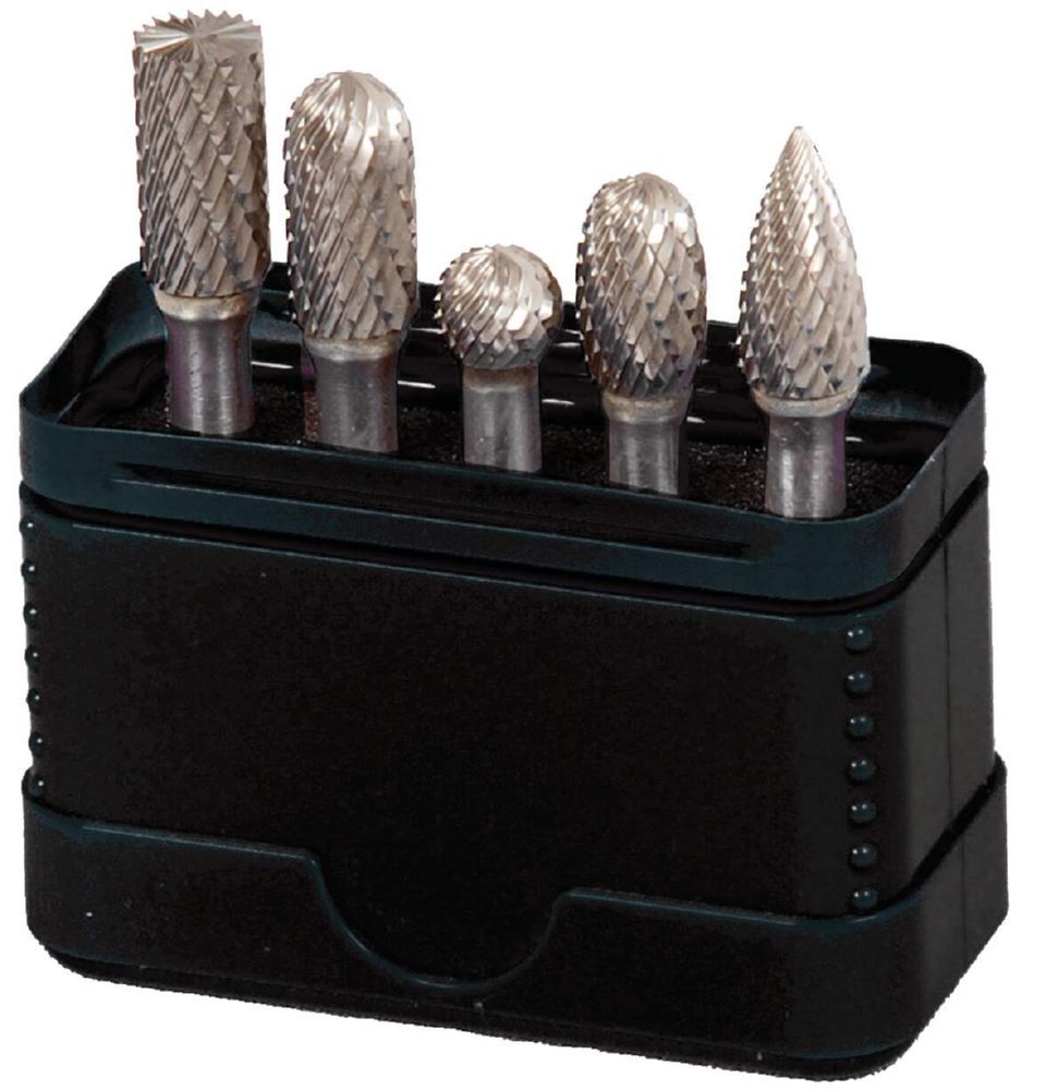 Produktbild Projahn Frässtifte HM 5 teilig Kunststoffpack Form B, C, D, E, G Kopfdurchmesser 9.6 mm