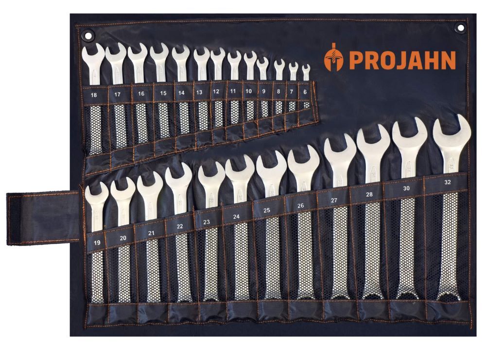 Produktbild Projahn Gabelringschlüssel Set 25 teilig in Rolltasche