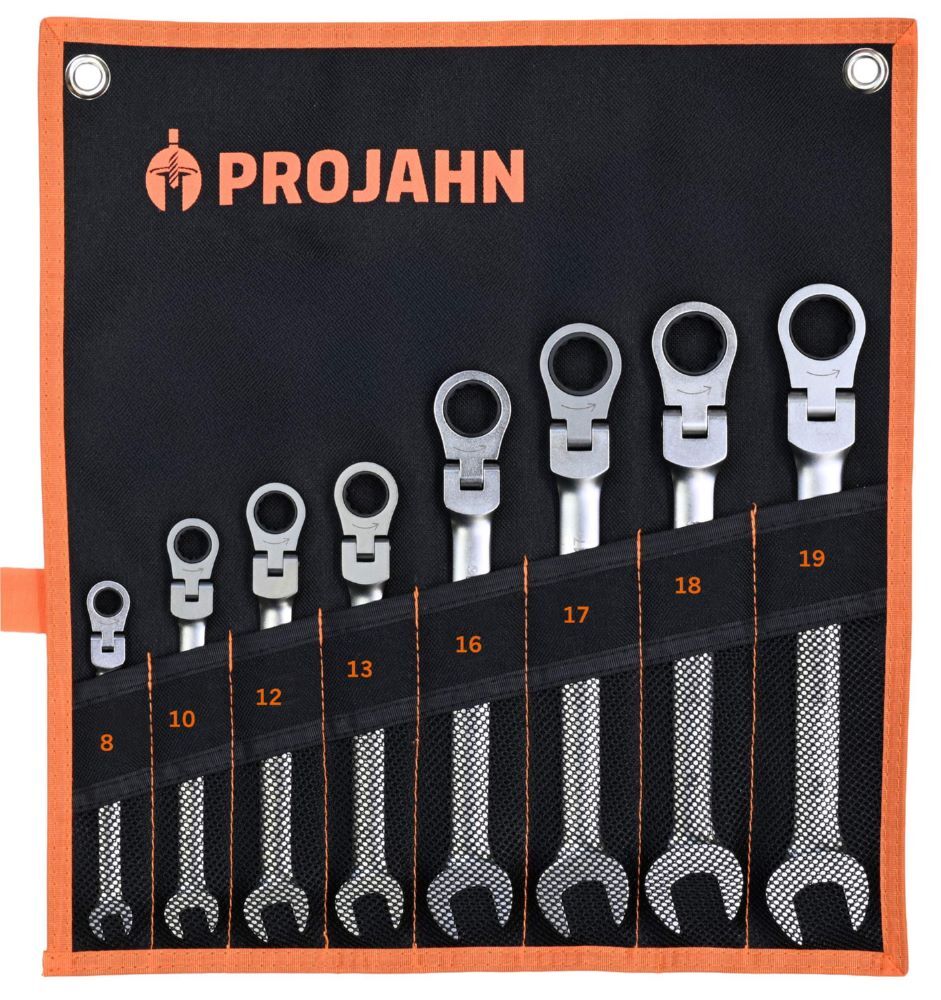 Produktbild Projahn GearTech Schlüssel Satz flexibel Rolltasche 8 teilig