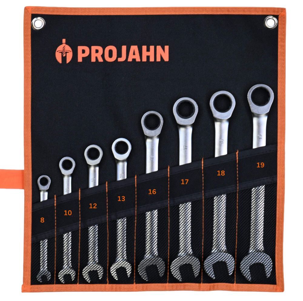 Produktbild Projahn GearTech Schlüssel Satz Rolltasche 8 teilig