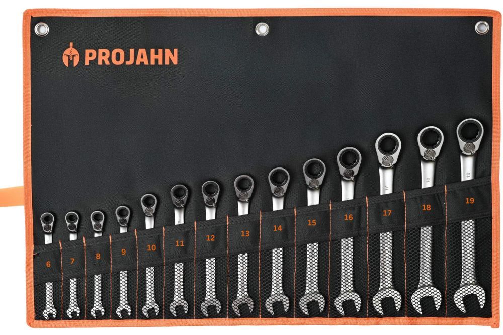 Produktbild Projahn GearTech Schlüssel Satz Rolltasche umschaltbar 14 teilig