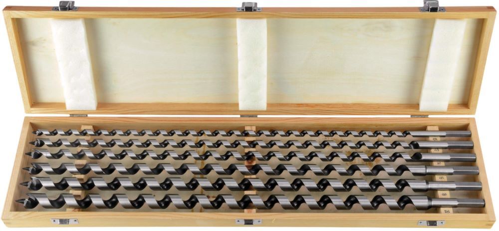 Produktbild Projahn Holz Schlangenbohrer S 600 mm in Holzkassette CV Stahl 6 teilig