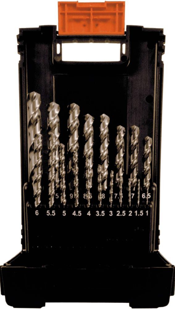 Produktbild Projahn Kunststoff Kassette DIN 338 Typ SN 19 teilig 1 - 10 mm/0,5 stgd.