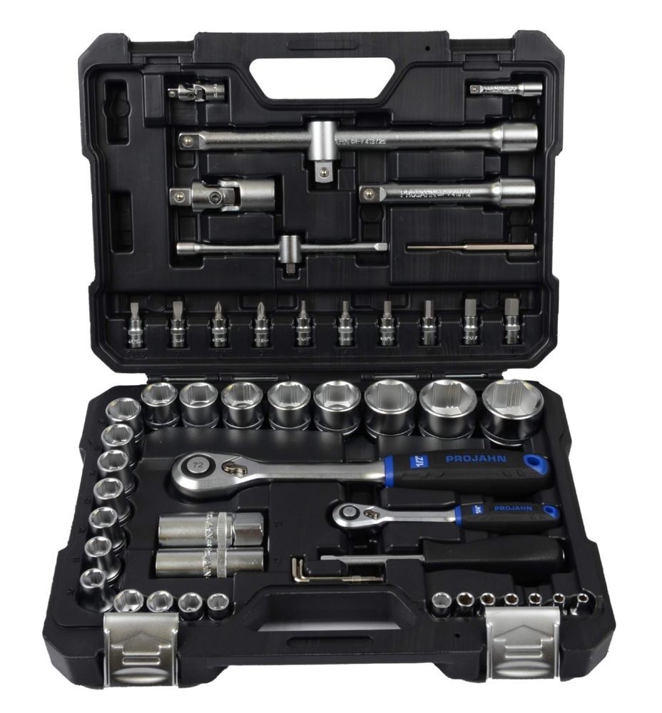 Produktbild Projahn Steckschlüssel Satz 54 teilig Xi-on 1/4 + 1/2 Zoll