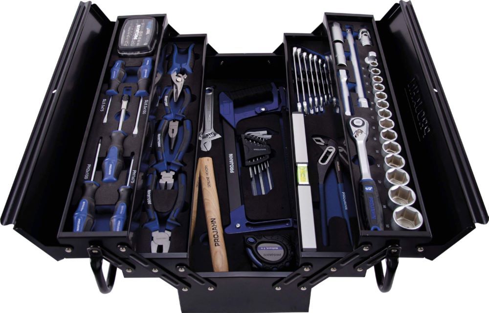 Produktbild Projahn proficraft Metall Werkzeugbox 1/2 Zoll 84 teilig