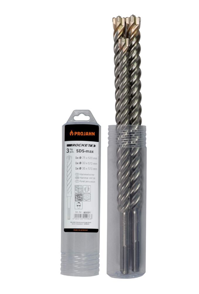 Produktbild Projahn ROCKET 5 Set SDS-max 3 teilig 1x 825520, 1x 830570, 1x 835570