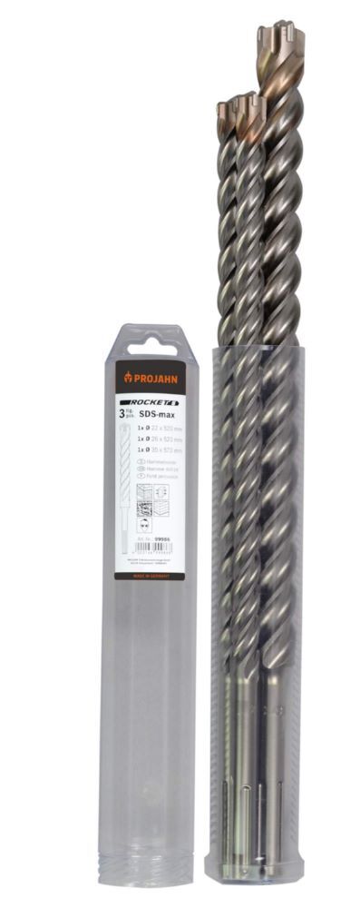 Produktbild Projahn Bohrer SDS-max 3 teilig 1 Stück 820520, 1 Stück 825520, 1 Stück 835570