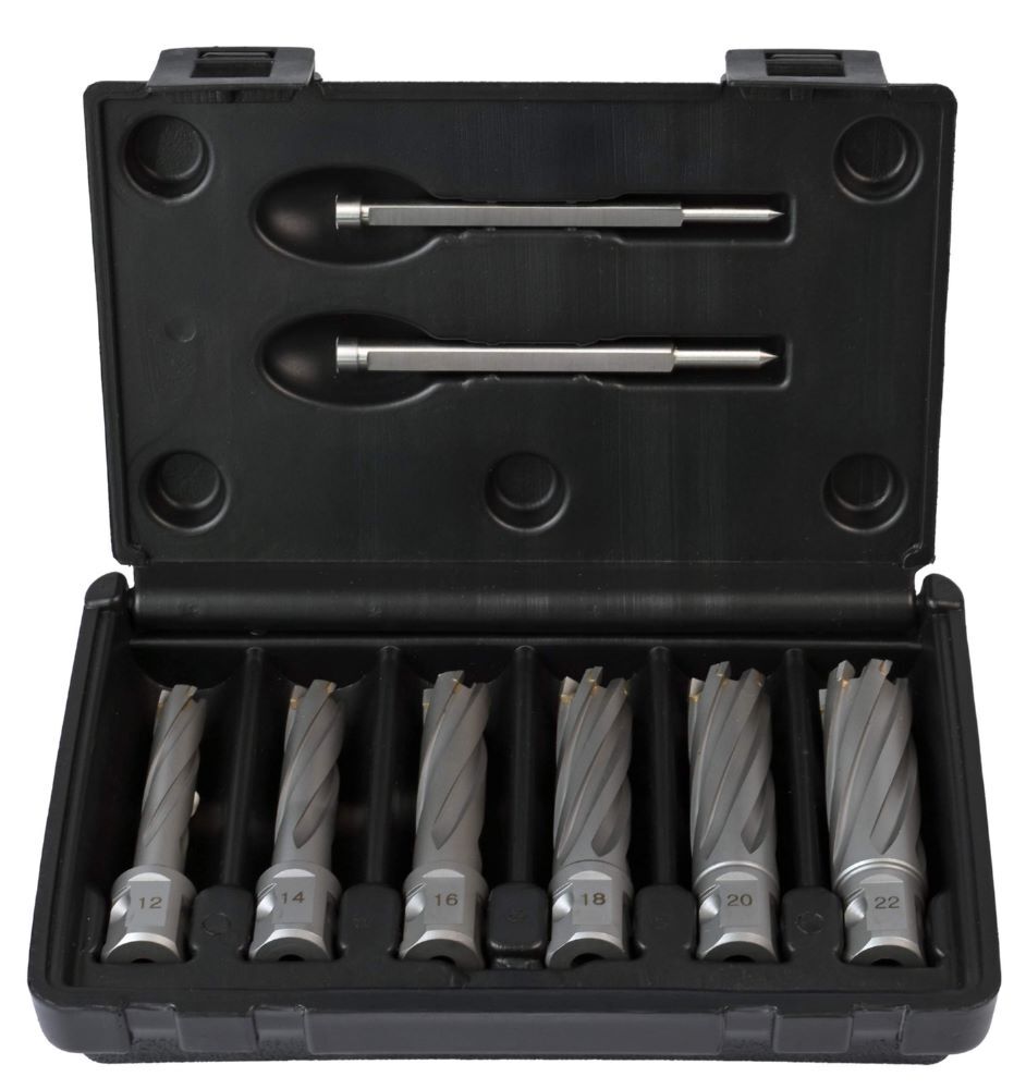 Produktbild Projahn WELDON Kernbohrer-Set TCT 8 teilig Schnitttiefe 55 mm