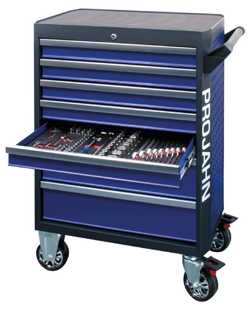 Produktbild Werkstattwagen GALAXY mit 7 Schubfächern Blau/Anthrazit bild 2