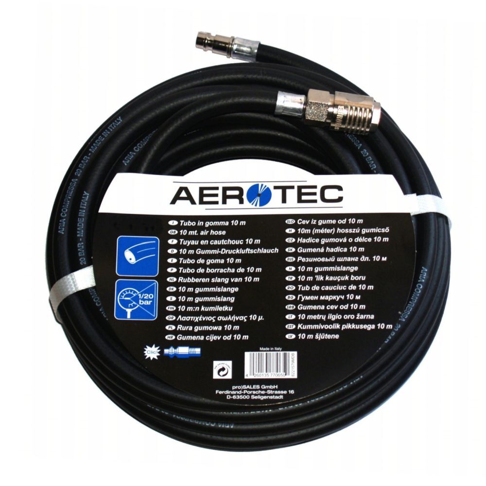 AEROTEC Druckluftschlauch 10 Meter x 6 mm Produktbild AEROTEC Druckluftschlauch 10 Meter x 6 mm