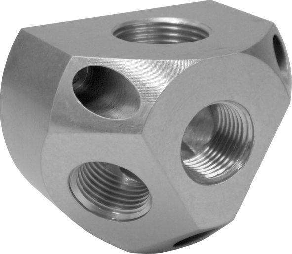 AEROTEC Luftverteilerdose Alu 1/2" incl. 2 Stopfen Produktbild AEROTEC Luftverteilerdose Alu 1/2" incl. 2 Stopfen bild 4