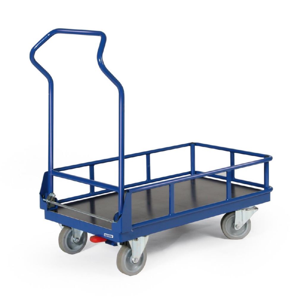 Ergotruck Geländerwagen mit Rollen und Schiebebügel 1000 x 600 mm Produktbild Ergotruck Geländerwagen mit Rollen und Schiebebügel 1000 x 600 mm