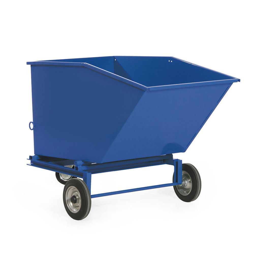 Rotauro Blechkasten Wagen mit 400 Liter Inhalt auf Vollgummireifen Schütte 842 mm Produktbild Rotauro Blechkasten Wagen mit 400 Liter Inhalt auf Vollgummireifen Schütte 842 mm