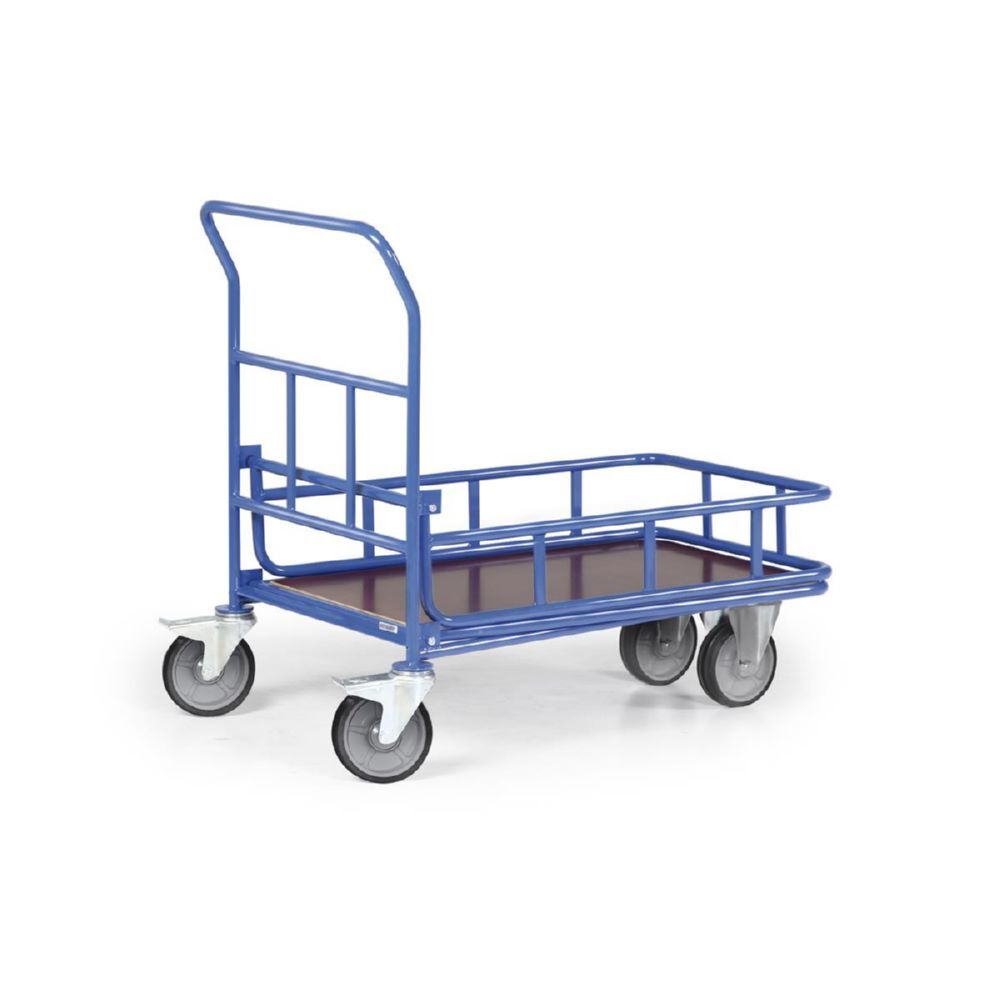 Rotauro CC Wagen mit 1 Ladefläche und klappbarem Geländer 933 x 1340 x 1140 mm Produktbild Rotauro CC Wagen mit 1 Ladefläche und klappbarem Geländer 933 x 1340 x 1140 mm