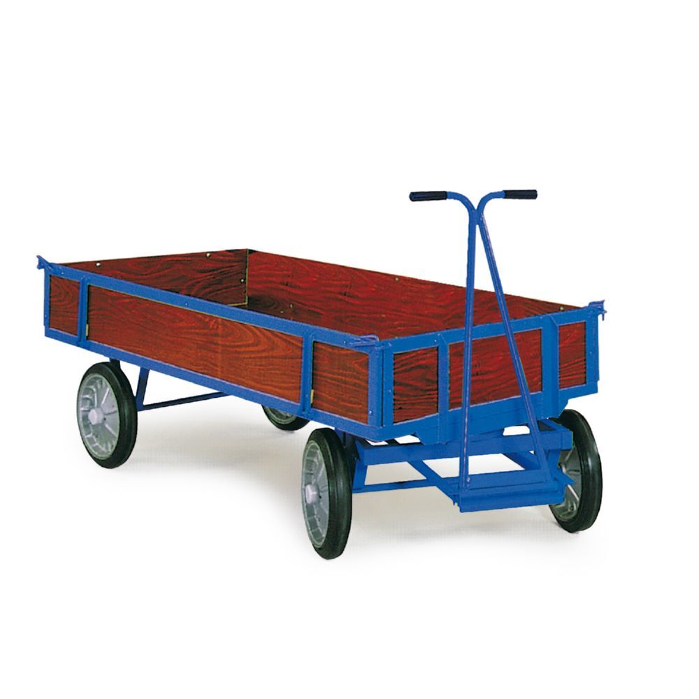 Rotauro Handpritschenwagen bis 1000 kg Vollbelastung 4 Wände 2000 x 1000 mm Produktbild Rotauro Handpritschenwagen bis 1000 kg Vollbelastung 4 Wände 2000 x 1000 mm bild 1