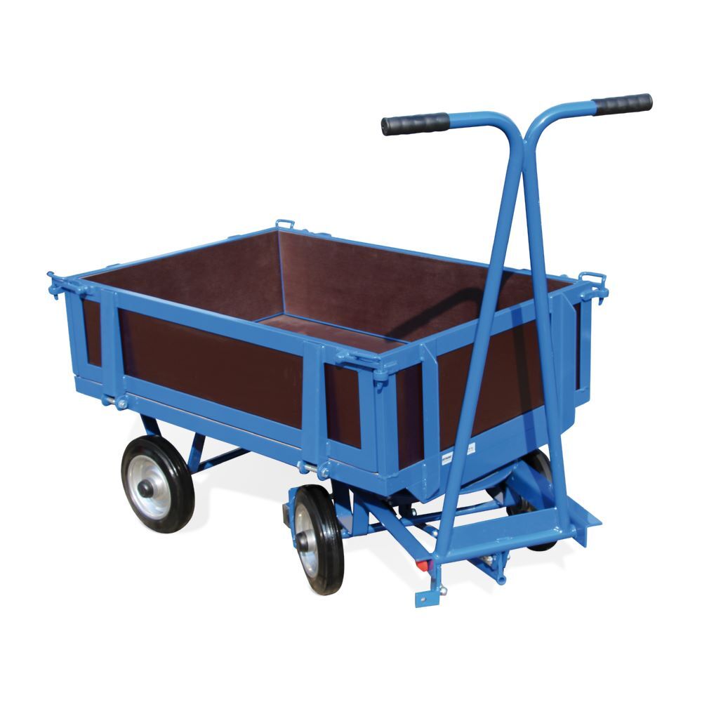 Rotauro Handpritschenwagen bis 750 kg 4 x Standard Vollgummireifen 1000 x 700 mm Produktbild Rotauro Handpritschenwagen bis 750 kg 4 x Standard Vollgummireifen 1000 x 700 mm