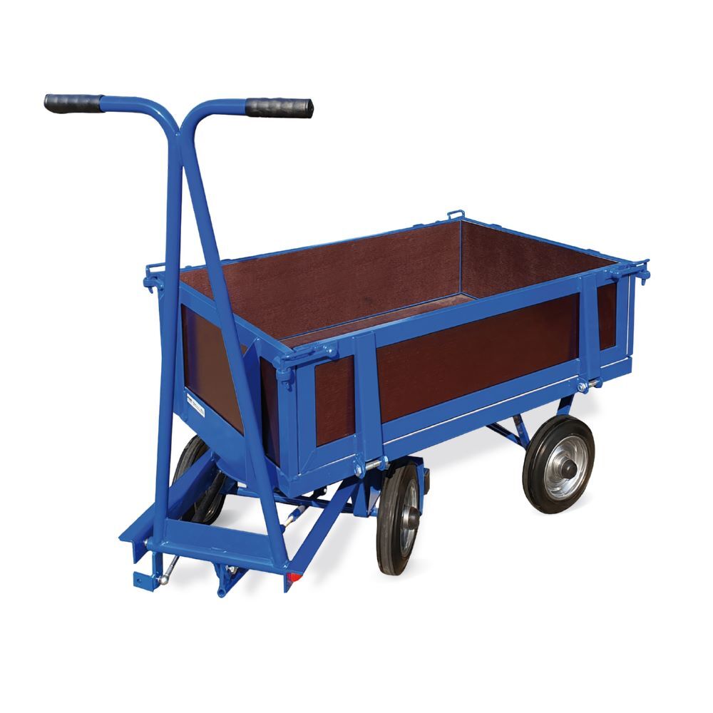 Rotauro Handpritschenwagen bis 750 kg 4 x Standard Vollgummireifen 1000 x 700 mm Produktbild Rotauro Handpritschenwagen bis 750 kg 4 x Standard Vollgummireifen 1000 x 700 mm bild 2