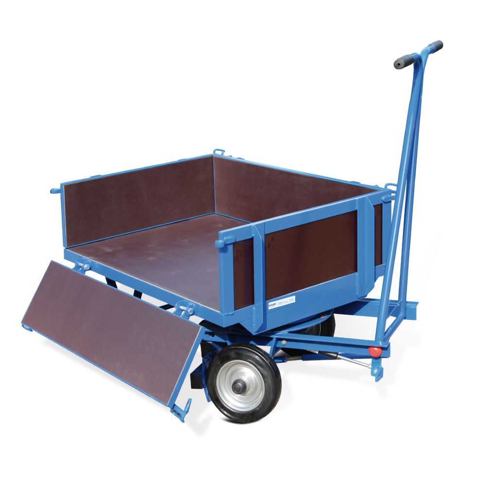 Rotauro Handpritschenwagen bis 750 kg 4 x Standard Vollgummireifen 1000 x 700 mm Produktbild Rotauro Handpritschenwagen bis 750 kg 4 x Standard Vollgummireifen 1000 x 700 mm bild 3