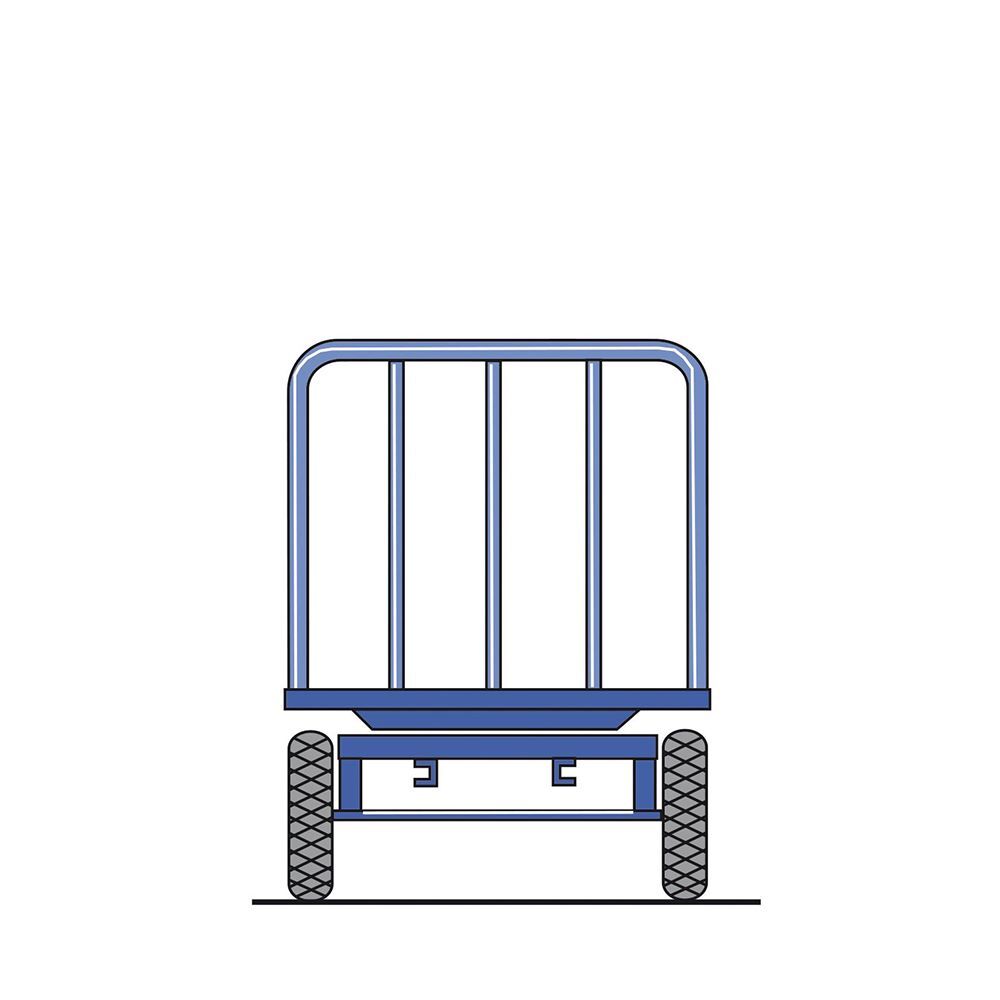 Rotauro Handpritschenwagen bis 1000 kg 2 Stirnwände 750 mm hoch 1600 x 900 mm Produktbild Rotauro Handpritschenwagen bis 1000 kg 2 Stirnwände 750 mm hoch 1600 x 900 mm bild 2