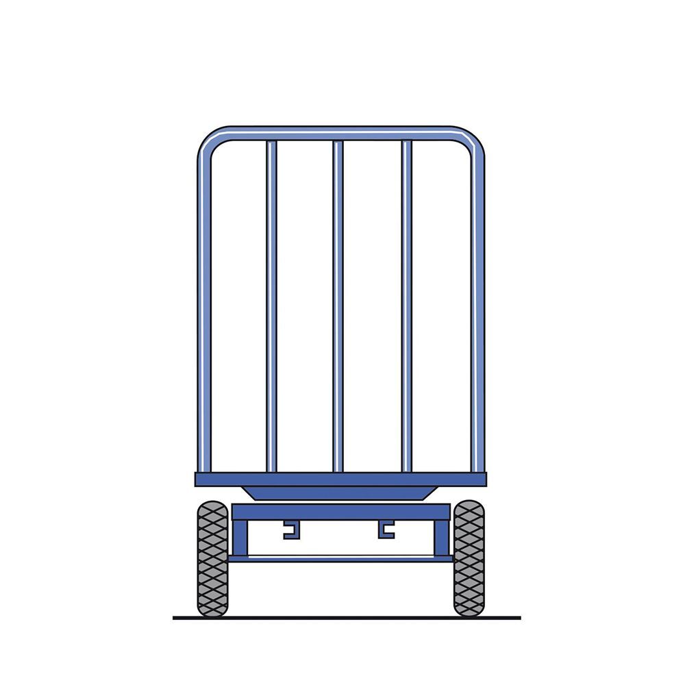 Rotauro Handpritschenwagen 750 kg Last 2 Stirnwände je 1000 mm 1200 x 800 mm Produktbild Rotauro Handpritschenwagen 750 kg Last 2 Stirnwände je 1000 mm 1200 x 800 mm bild 2