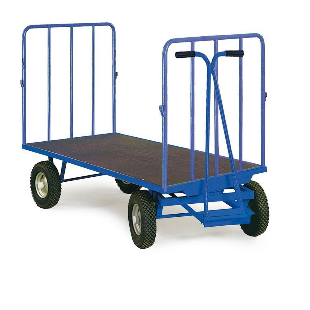Rotauro Handpritschenwagen bis 1000 kg mit Stirnwänden 1000 mm 2000 x 1000 mm Produktbild Rotauro Handpritschenwagen bis 1000 kg mit Stirnwänden 1000 mm 2000 x 1000 mm