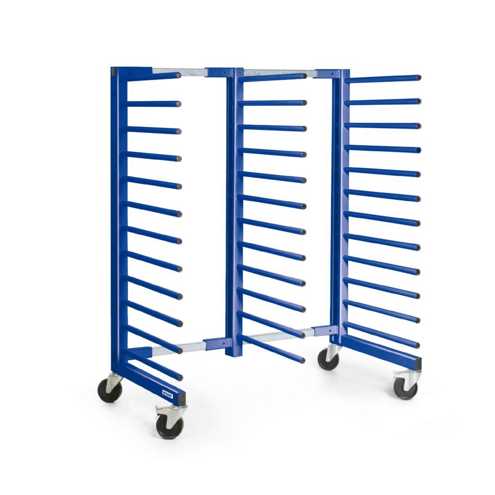 Rotauro Hordenwagen einseitige Ausführung mit 3 Rechen bis 500 kg RAL 5010 Produktbild Rotauro Hordenwagen einseitige Ausführung mit 3 Rechen bis 500 kg RAL 5010