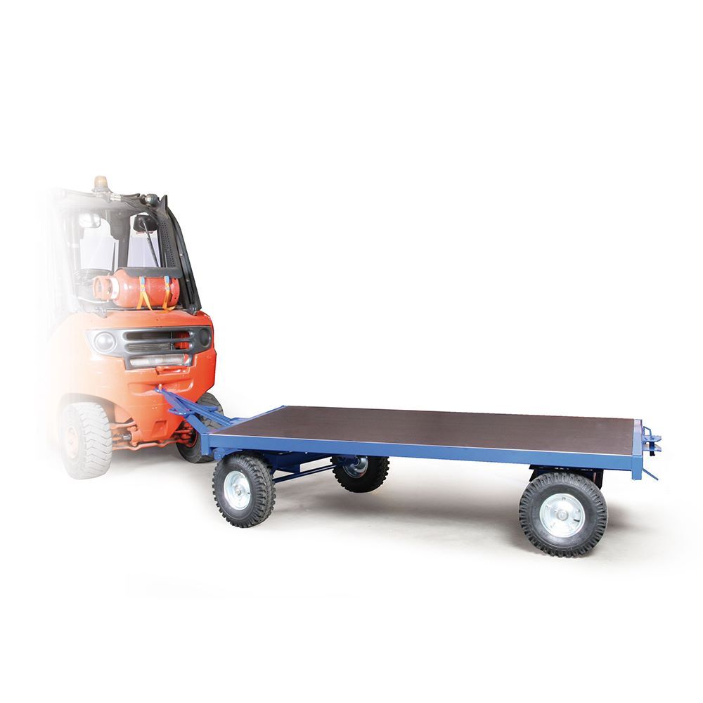 Rotauro Industrieanhänger mit Lenkung Tragkraft 3000 kg 2500 x 1250 mm Produktbild Rotauro Industrieanhänger mit Lenkung Tragkraft 3000 kg 2500 x 1250 mm bild 2