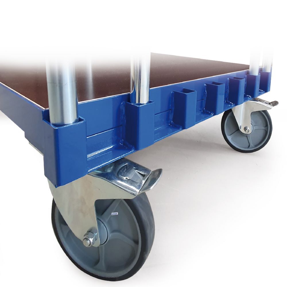 Rotauro Plattenwagen Ladefläche für 5 Bügel bis 600 kg 700 x 1080 x 315 mm Produktbild Rotauro Plattenwagen Ladefläche für 5 Bügel bis 600 kg 700 x 1080 x 315 mm bild 2