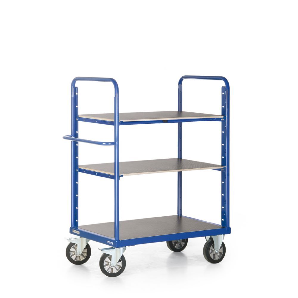Rotauro Schwerlast Etagenwagen bis 1200 kg 3 Ladeflächen 1000 x 700 mm Produktbild Rotauro Schwerlast Etagenwagen bis 1200 kg 3 Ladeflächen 1000 x 700 mm