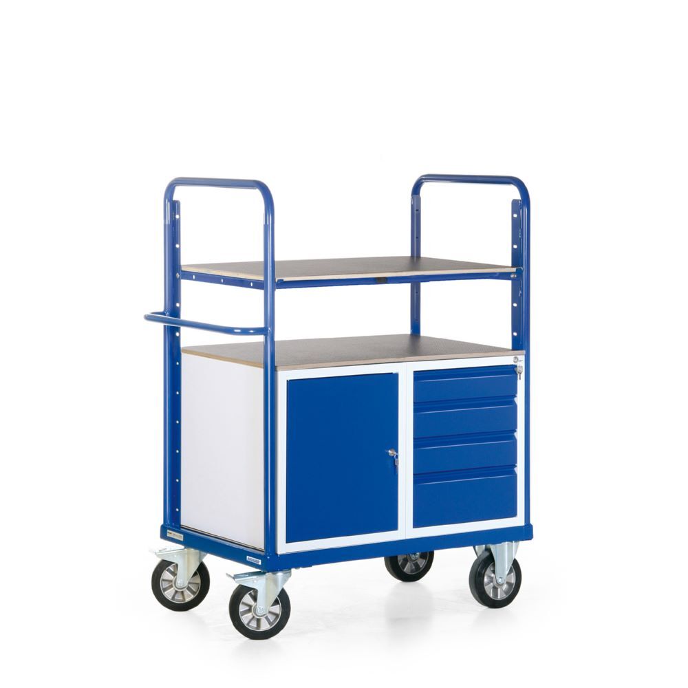 Rotauro Schwerlast Etagenwagen bis 1200 kg 3 Ladeflächen 1000 x 700 mm Rotauro Schwerlast Etagenwagen bis 1200 kg 3 Ladeflächen 1000 x 700 mm