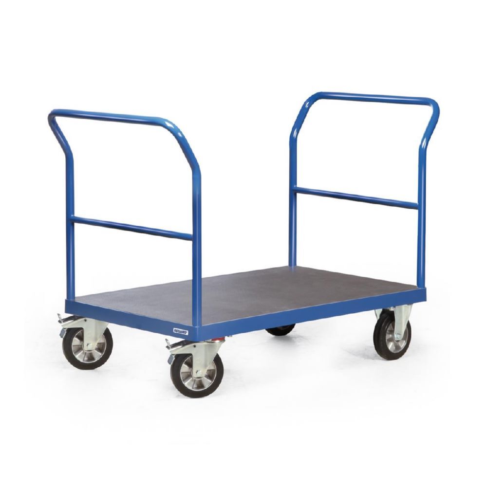 Rotauro Schwerlast Plattformwagen Serie R bis 1200 kg 2 Schiebebügel 2000 x 800 mm Produktbild Rotauro Schwerlast Plattformwagen Serie R bis 1200 kg 2 Schiebebügel 2000 x 800 mm