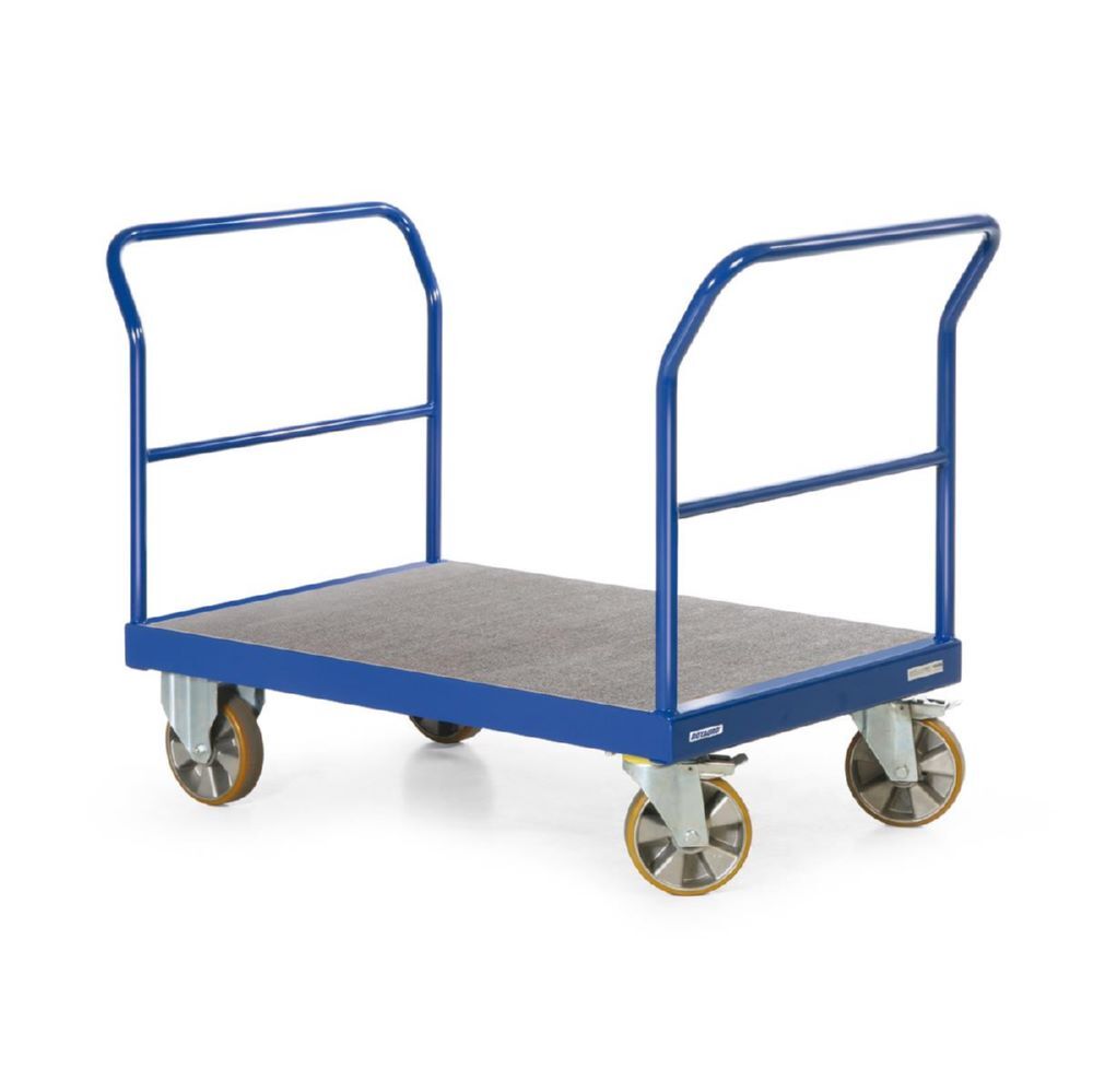 Rotauro Schwerlast Plattformwagen Serie R mit Elastikgummi Bereifung 1600 x 800 mm Produktbild Rotauro Schwerlast Plattformwagen Serie R mit Elastikgummi Bereifung 1600 x 800 mm bild 2