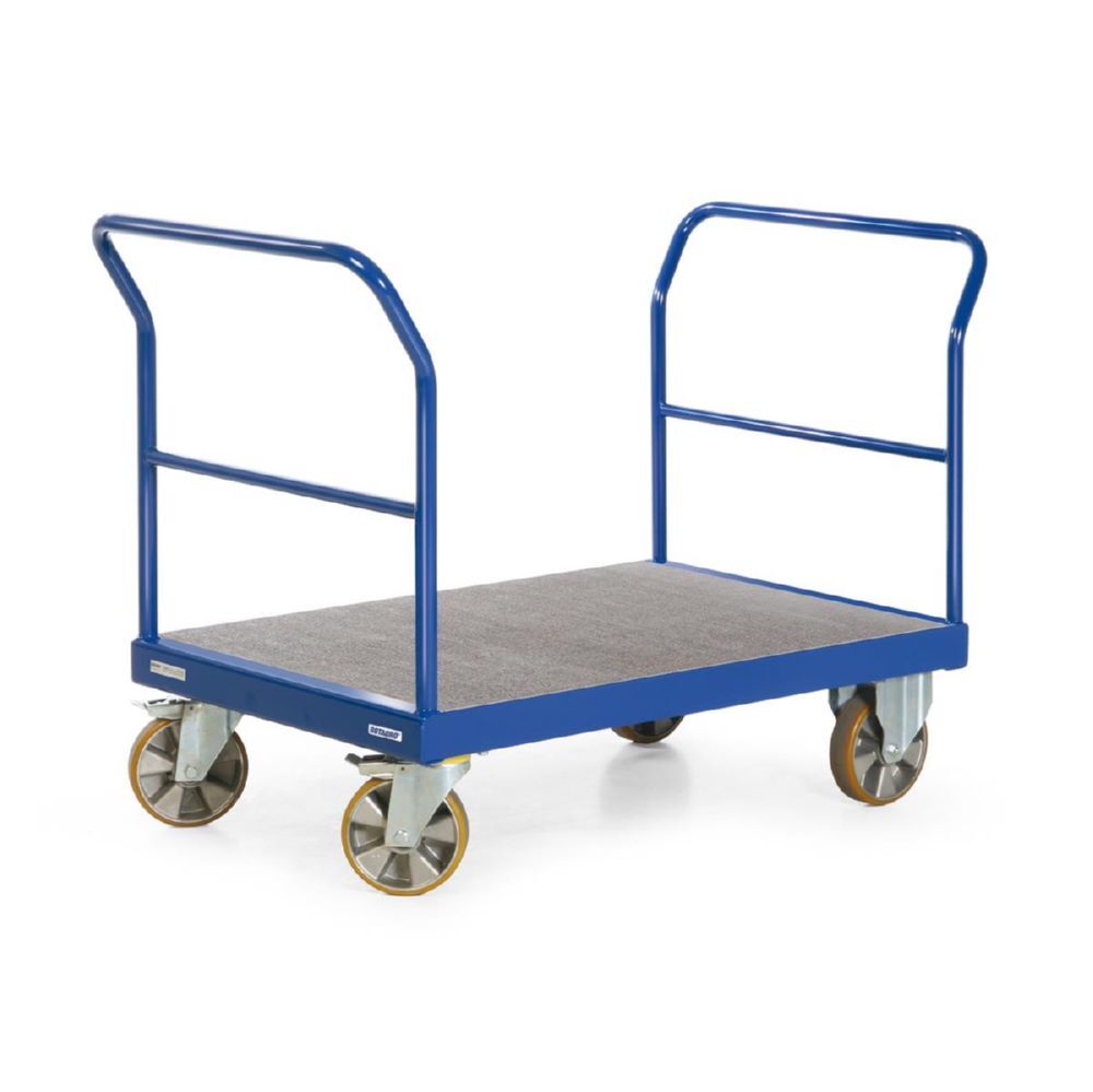 Rotauro Schwerlast Plattformwagen Serie R2200 2 Schiebebügel 2000 x 800 mm Produktbild Rotauro Schwerlast Plattformwagen Serie R2200 2 Schiebebügel 2000 x 800 mm