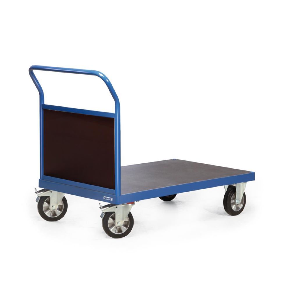 Rotauro Schwerlast Plattformwagen Serie R Stirnwand aus Holz 1200 x 800 mm Produktbild Rotauro Schwerlast Plattformwagen Serie R Stirnwand aus Holz 1200 x 800 mm