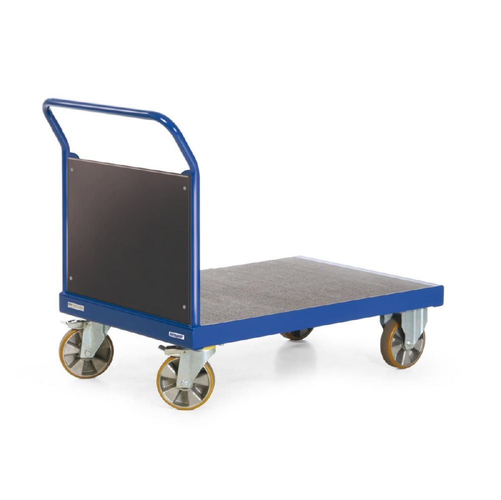 Rotauro Schwerlast Plattformwagen Serie R2200 mit 1 Stirnwand aus Holz 1000 x 700 mm Produktbild Rotauro Schwerlast Plattformwagen Serie R2200 mit 1 Stirnwand aus Holz 1000 x 700 mm