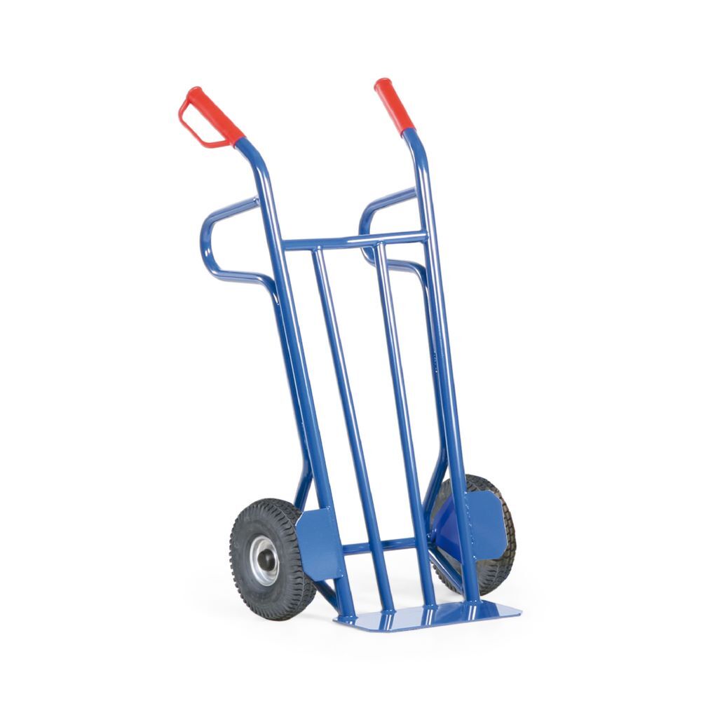 Rotauro Stahlrohr Sackkarre Traglast bis 400 kg mit Luftreifen Höhe 1150 mm Produktbild Rotauro Stahlrohr Sackkarre Traglast bis 400 kg mit Luftreifen Höhe 1150 mm